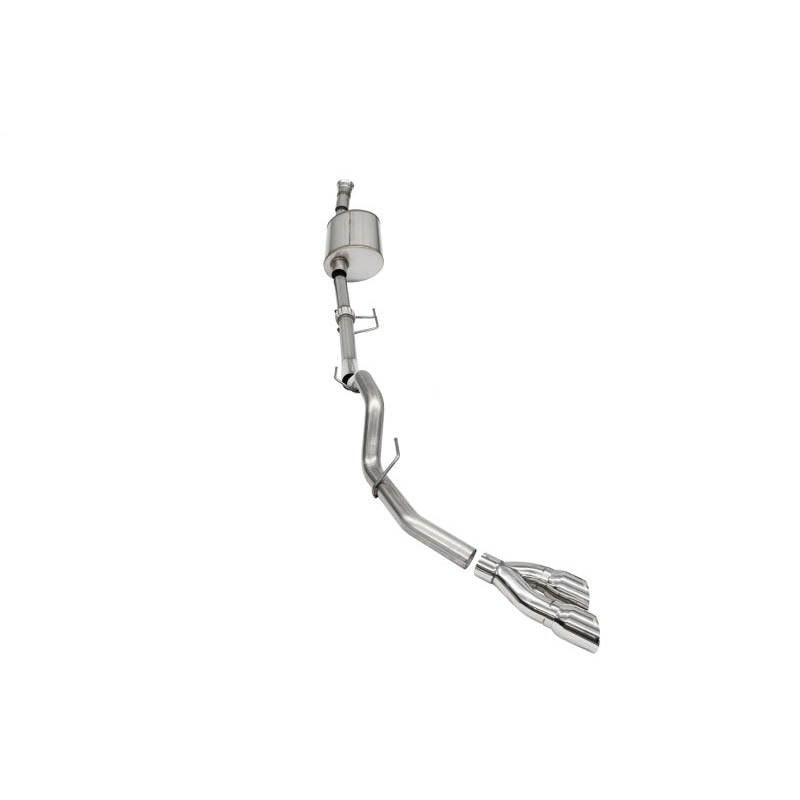 Corsa 2021-2025 Ford F-150 SuperCab/6.5in Bed 3.5L V6 Sport Cat-Back Single Side Exit-Polished