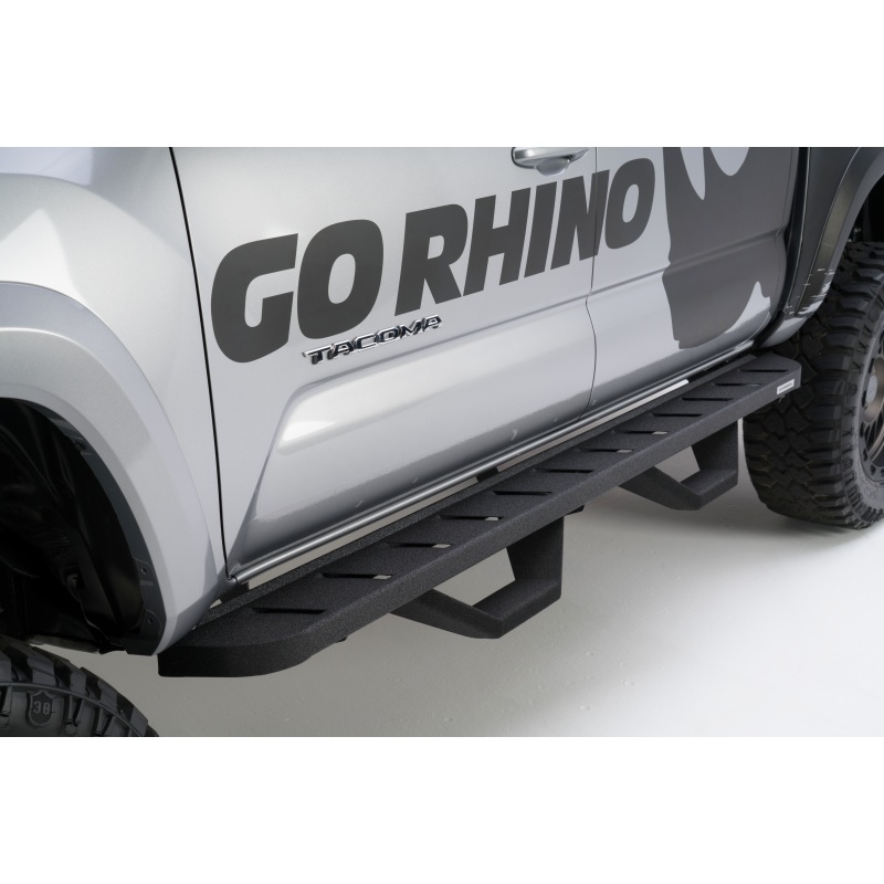 Go Rhino 14-19 Chevy 1500 LD (Classic) RB10 Complete Kit w/RB10 + Brkts + 2 RB10 Drop Steps