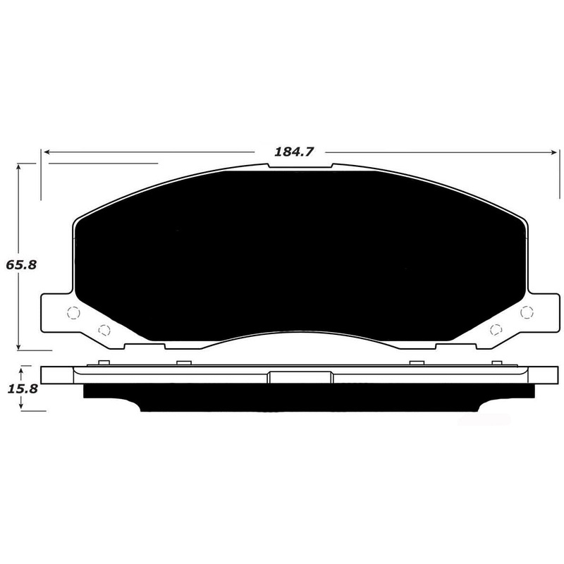 Porterfield Brake Pads for 2011 SAAB 9-5 17″ 337mm Front Discs