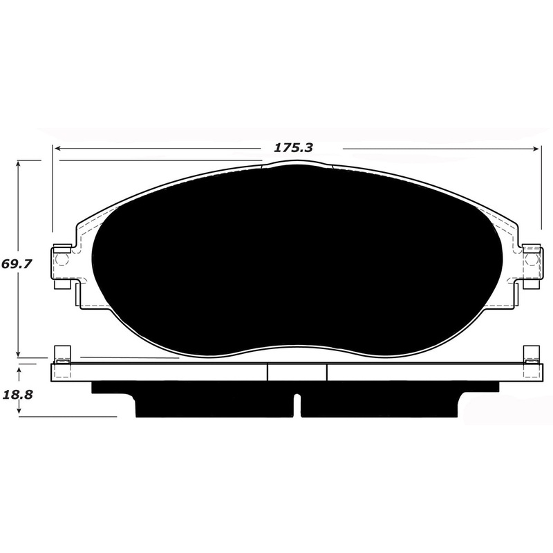 Porterfield Brake Pads for 2017 VOLKSWAGEN GOLF R