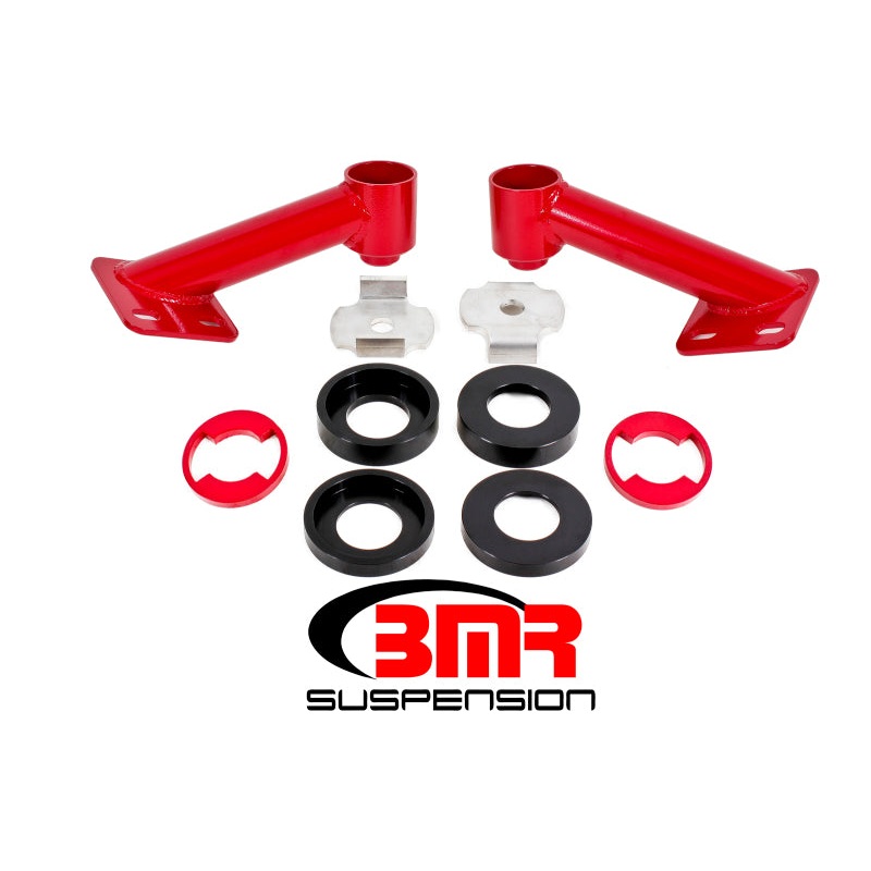 BMR 15-17 S550 Mustang Cradle Bushing Lockout Kit – Red