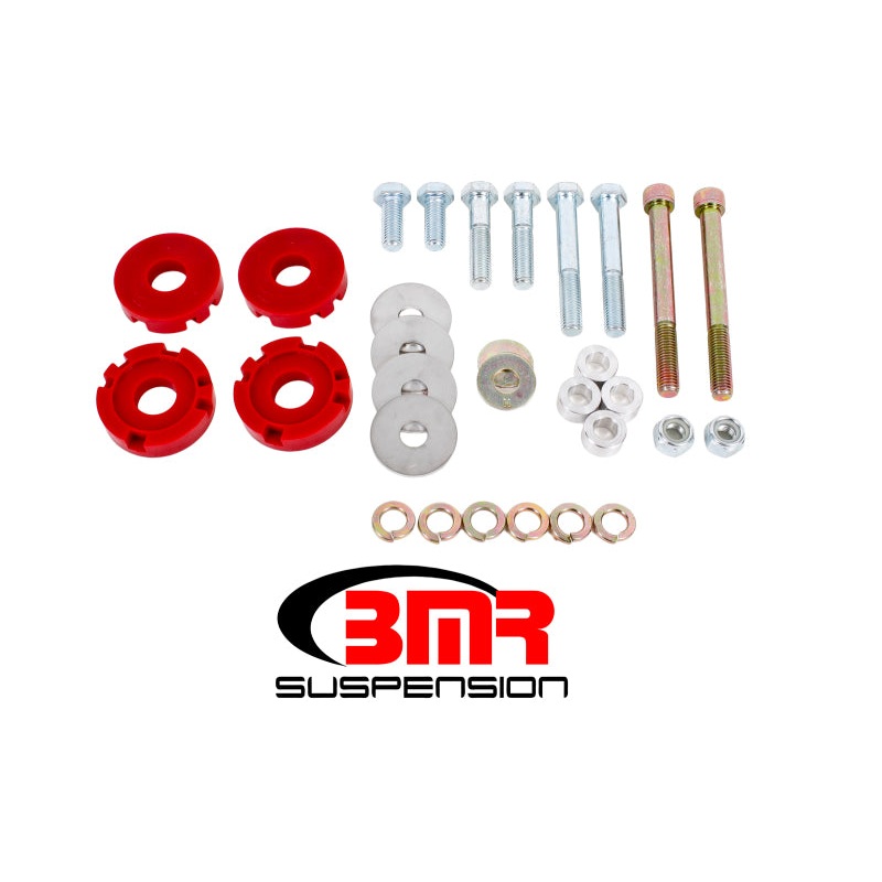 BMR 15-17 S550 Mustang Differential Lockout Bushing Kit (Polyurethane) – Red