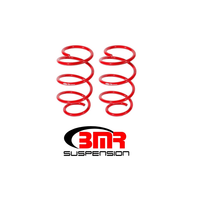 BMR 15-17 S550 Mustang Front Drag Version Lowering Springs – Red