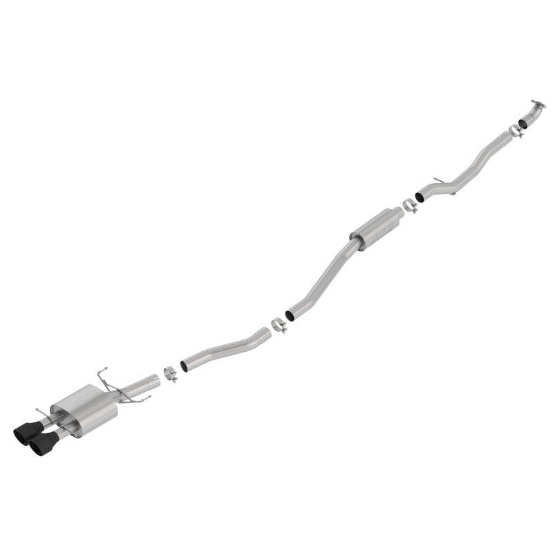Borla 17-20 Honda Civic SI Sedan 1.5L Turbo MT FWD 4DR Catback S-TYPE w/ Ceramic Black Tips