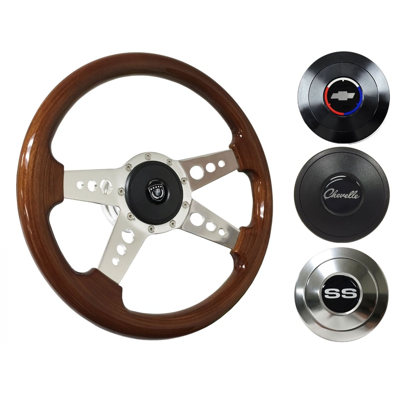 1967-68 Chevelle Steering Wheel Kit | Mahogany Wood | ST3082