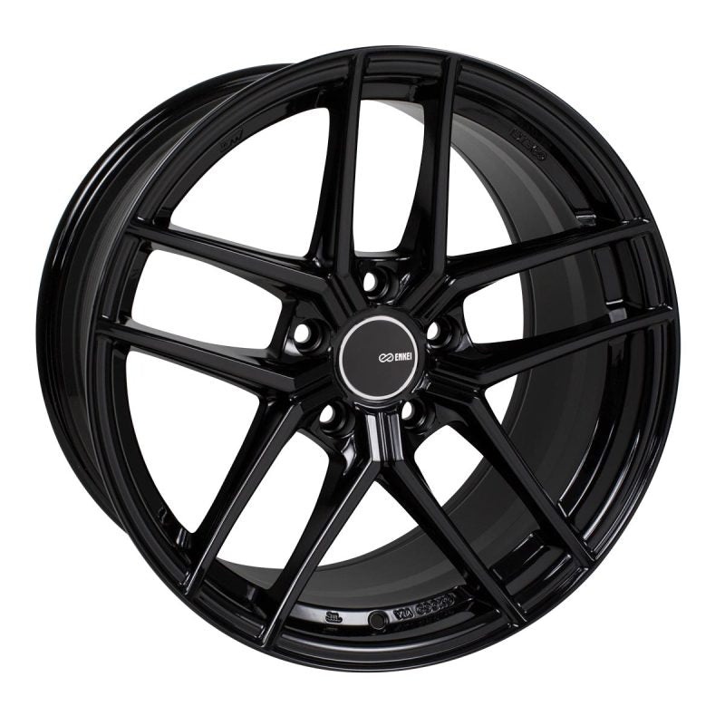 Enkei TY5 19×9.5 5×114.3 15mm Offset 72.6mm Bore Black Wheel
