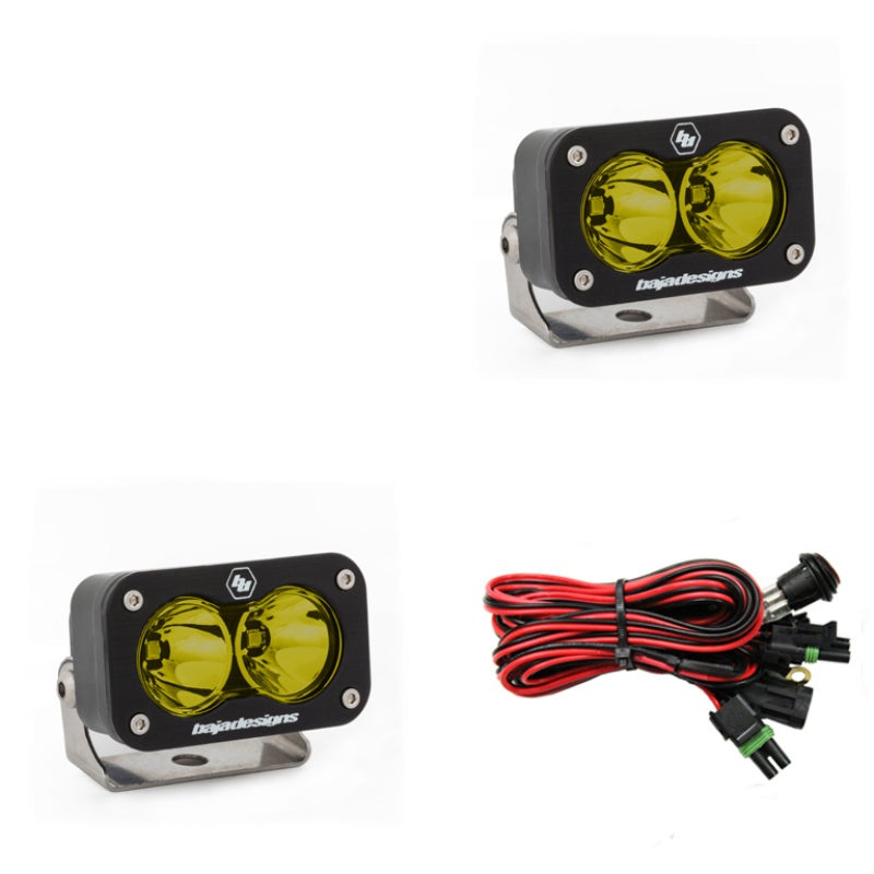 Baja Designs S2 Sport Work/Scene Pattern Pair LED Work Light – Amber