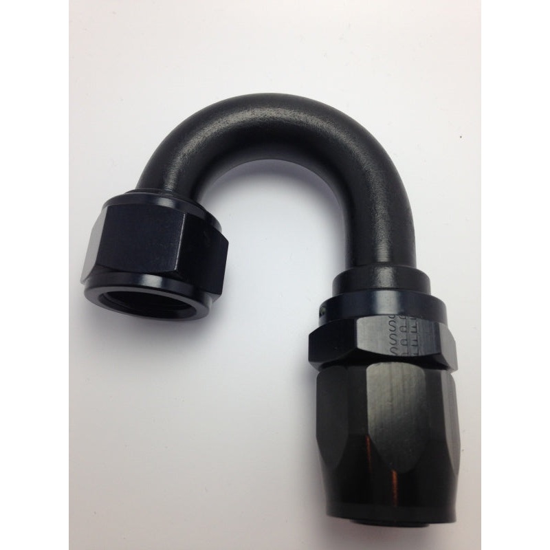 Fragola -12AN x 180 Degree Pro-Flow Hose End – Black