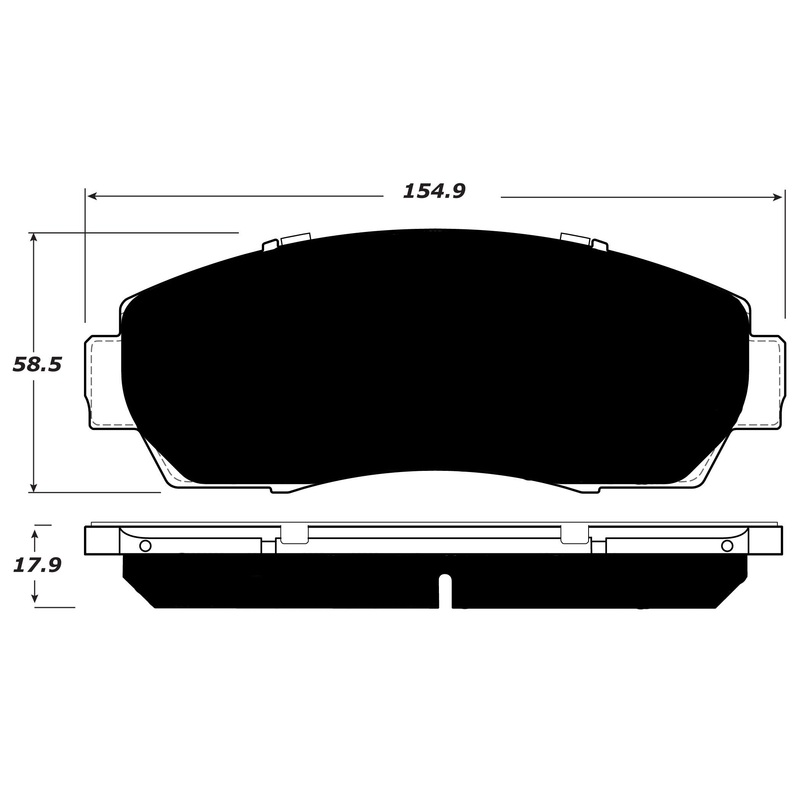 Porterfield Brake Pads for 2015 HONDA CRV -AWD