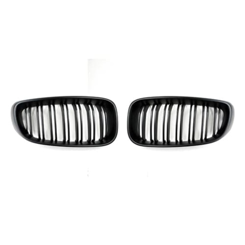 AutoTecknic Dual-Slats Stealth Black Front Grille Set – F34 3-Series Gran Turismo