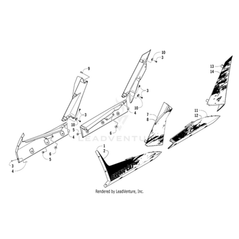 Decal Panel – Lower Front – Left by Arctic Cat