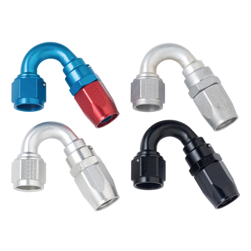 Fragola -8AN x 150 Degree Power Flow Hose End – Black
