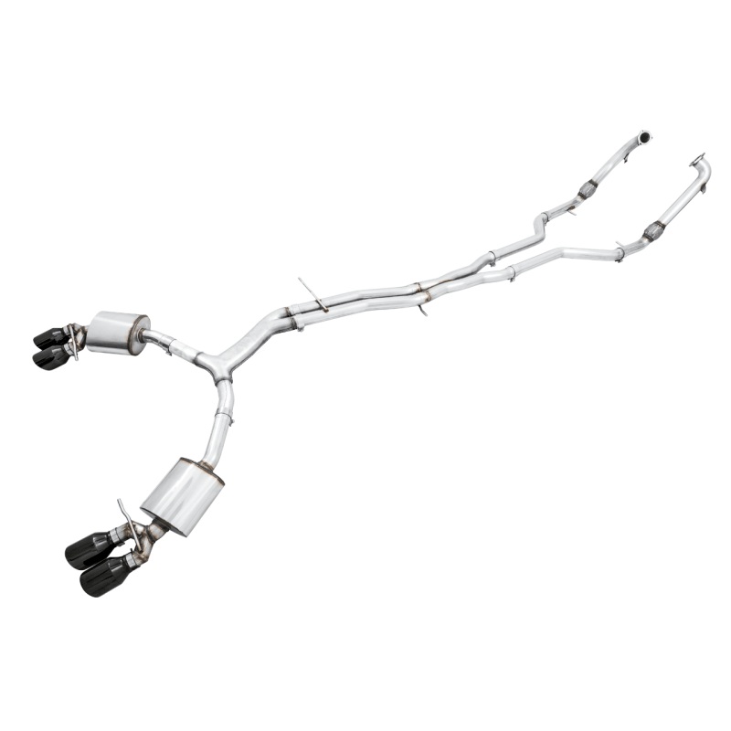 AWE Tuning 18-23 Audi B9 S5 Sportback Touring Edition Exhaust – Non-Resonated (Black 102mm Tips)