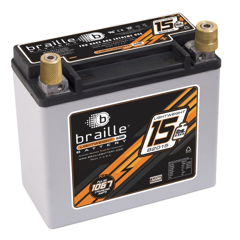 Braille Lightweight AGM battery – 15lbs