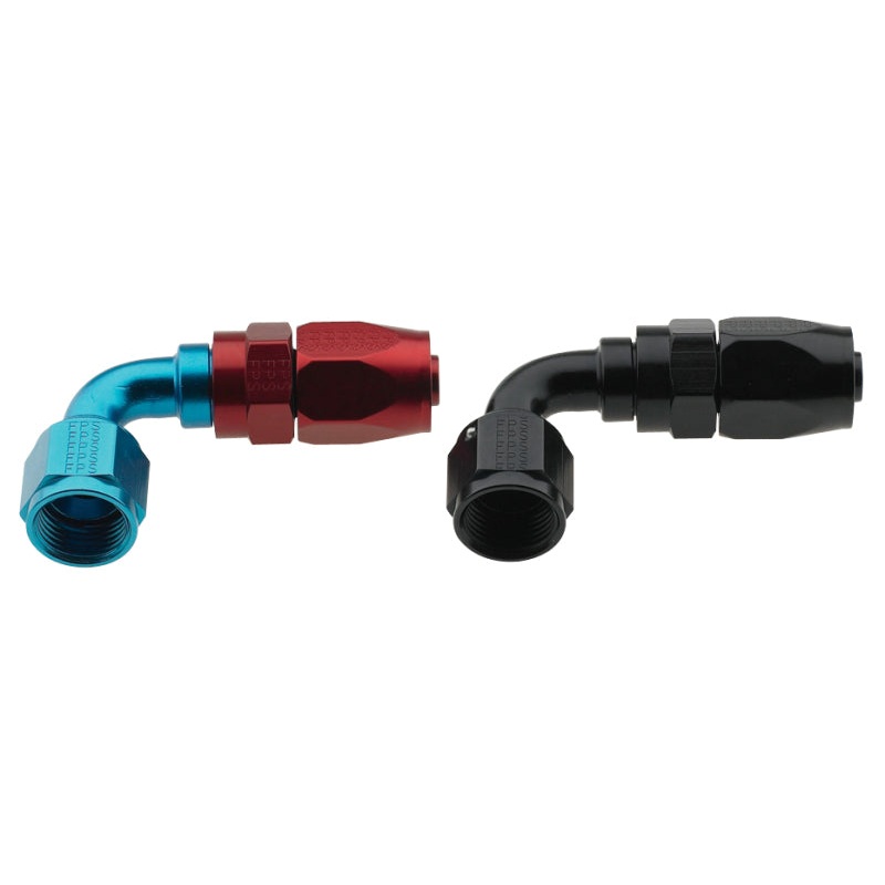 Fragola -4AN x 90 Degree Pro-Flow Hose End – Black