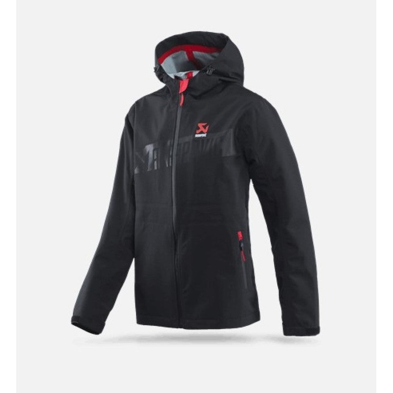 Akrapovic Mens Corpo Rain Jacket Black – S