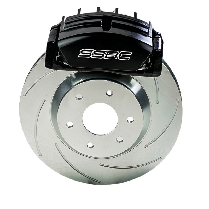 American Made Tri-Power 3-Piston Billet Aluminum Front Disc Brake Kit W/Rotors. Black A126-56BK