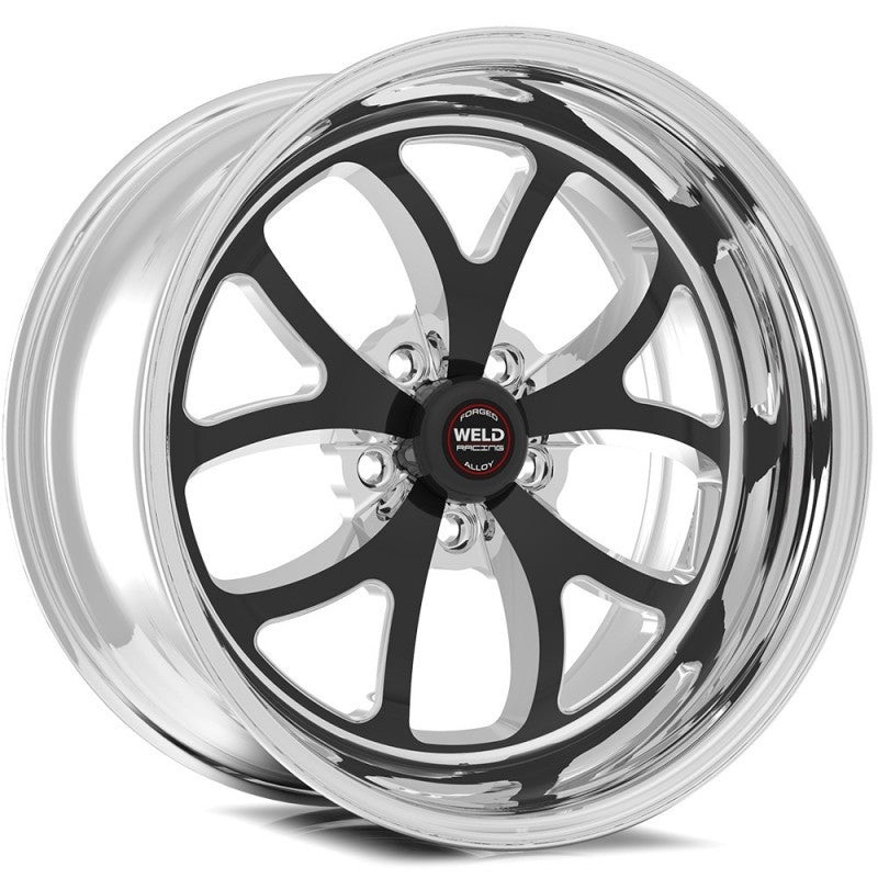 Weld S76 17×10 / 5×5 BP / 7.7in. BS Black Wheel (High Pad) – Black Single-Beadlock