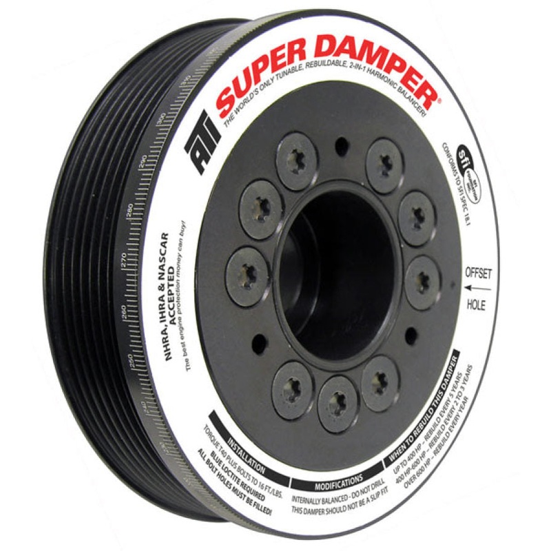 ATI Damper – 5.67in – Alum – 6 Grv – Toyota 2Zz-Ge – 1.8L – 4 Percent OD – 1Pc