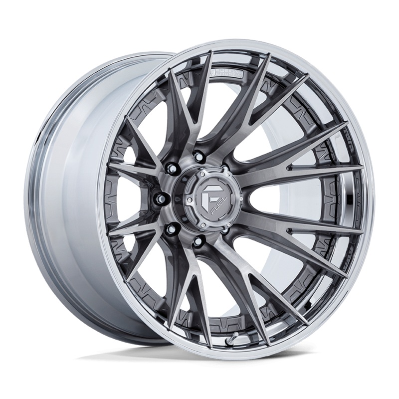 Fuel Wheels FC402 Catalyst 24″ 8×170 Platinum With Chrome Lip