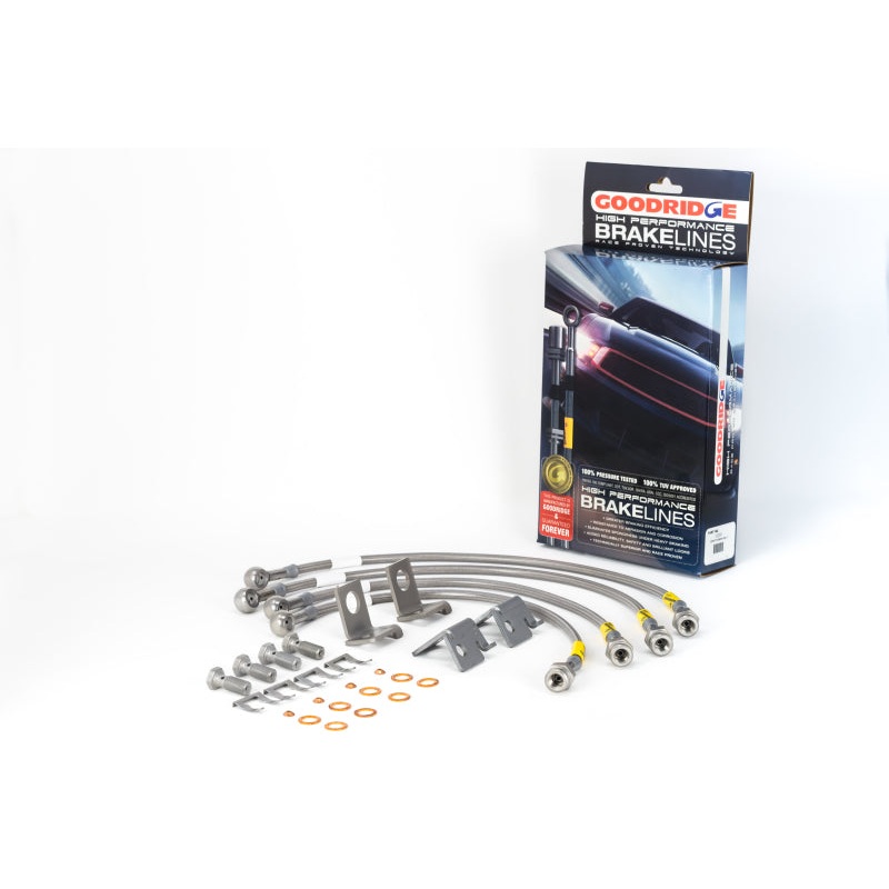 Goodridge 06-13 Chevrolet Corvette Z06/ZR1/Grand Sport Stainless Steel Brake Line Kit