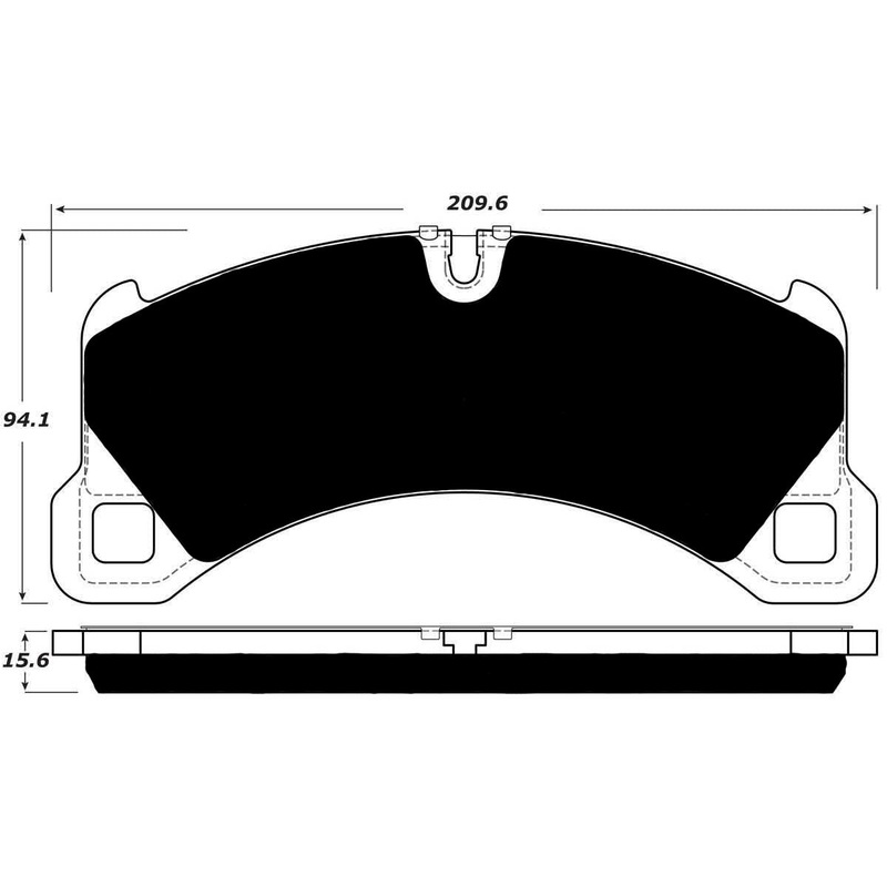 Porterfield Brake Pads for 2016 PORSCHE MACAN