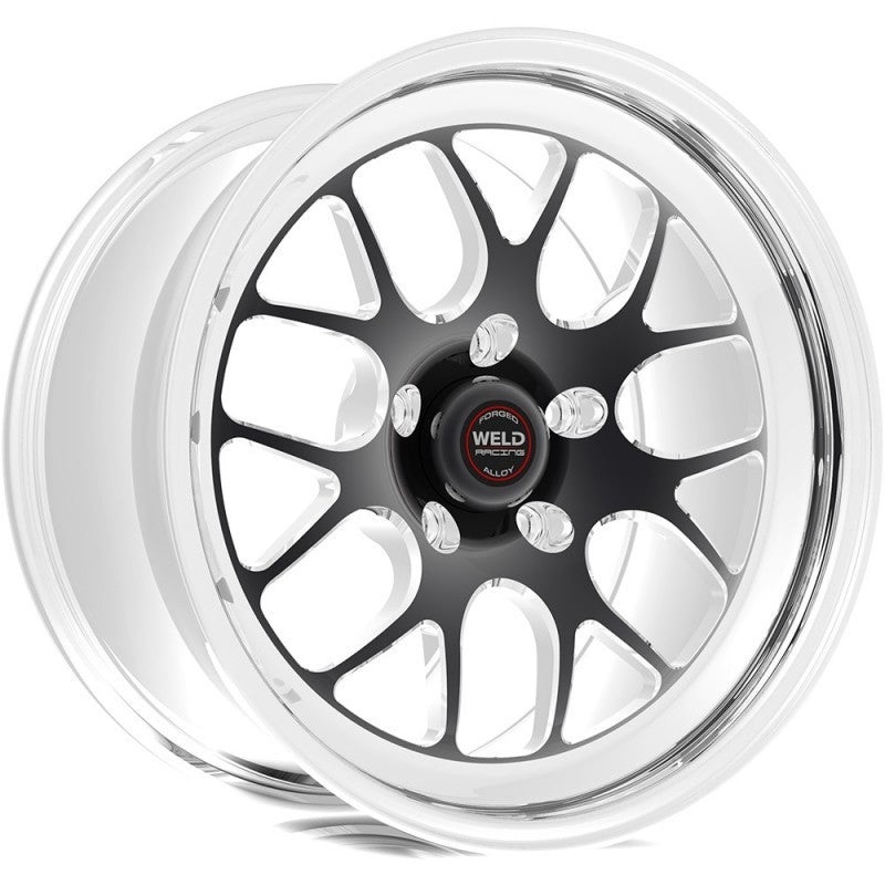 Weld S77 18×10.5 / 5×4.75 BP / 5.6in. BS Black Wheel (High Pad) – Non-Beadlock