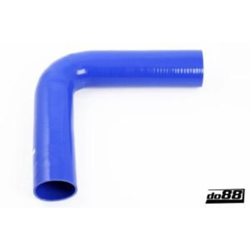Silicone Hose Blue 90 degree long leg 2,75” (70mm)