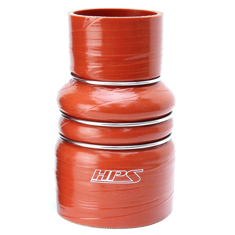HPS 2-1/2″ – 3-1/2″ ID 6″ Length, Silicone Air Cooler CAC Hose | Universal (CAC-250-350-HOT)