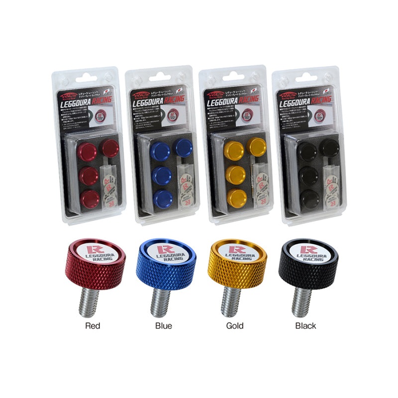 Project Kics Leggdura Racing Number Plate Lock Bolt Set – Blue
