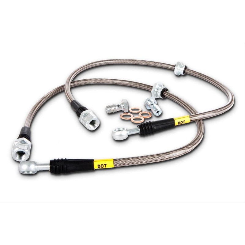 Stoptech Stainless Steel Braided Front Brake Lines | Multiple Subaru Fitments (950.47004)