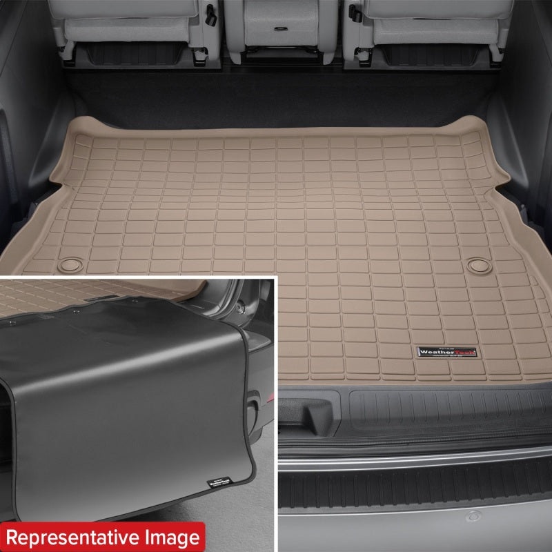 WeatherTech 19-22 Jeep Cherokee (Crgo FL on High) Seatback Cargo Liner HP w/Bumper Protector – Tan