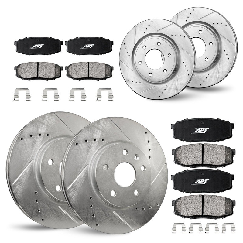 APF Full Brake Kit Rotors and Pads for Chevrolet Avalanche 2008-2013