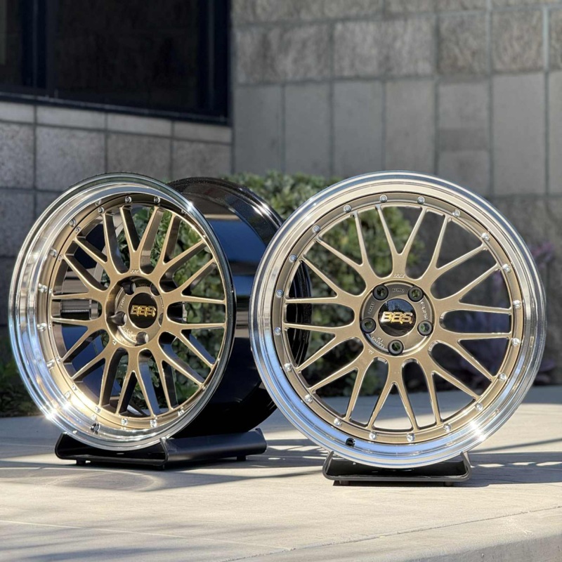 BBS LM 19×9.5 +23, 19×11 +35 5×112 Diamond Gold (SET)