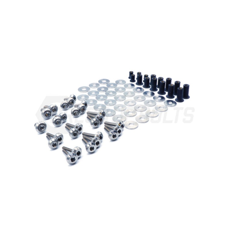 Dress Up Bolts 16-21 Civic Si Stage 2 Titanium Hardware Engine Bay Kit | Black | HON-057-Ti-BLK