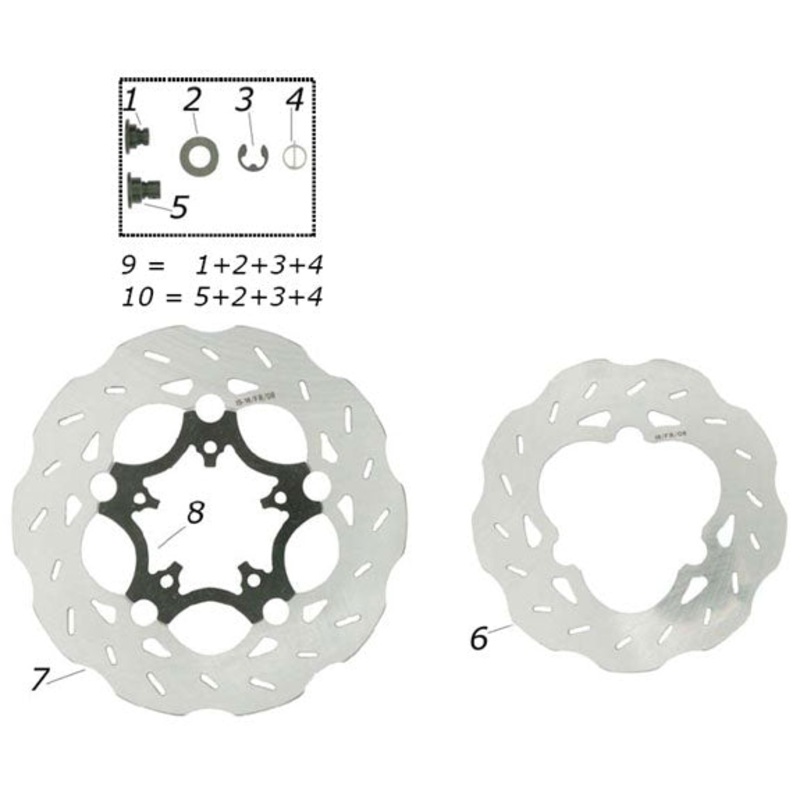 1. SBN.00314 CRG Front Brake Disc Floating Pin