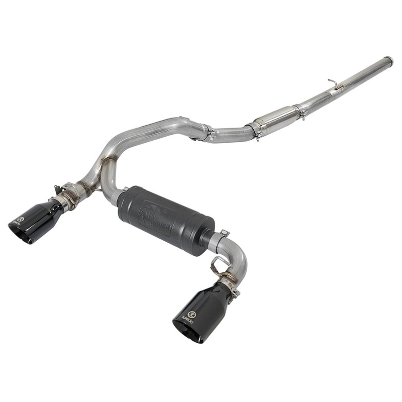 aFe Power Takeda 3″ Stainless Steel Catback Back Exhaust Black Tips – 16+ Focus RS