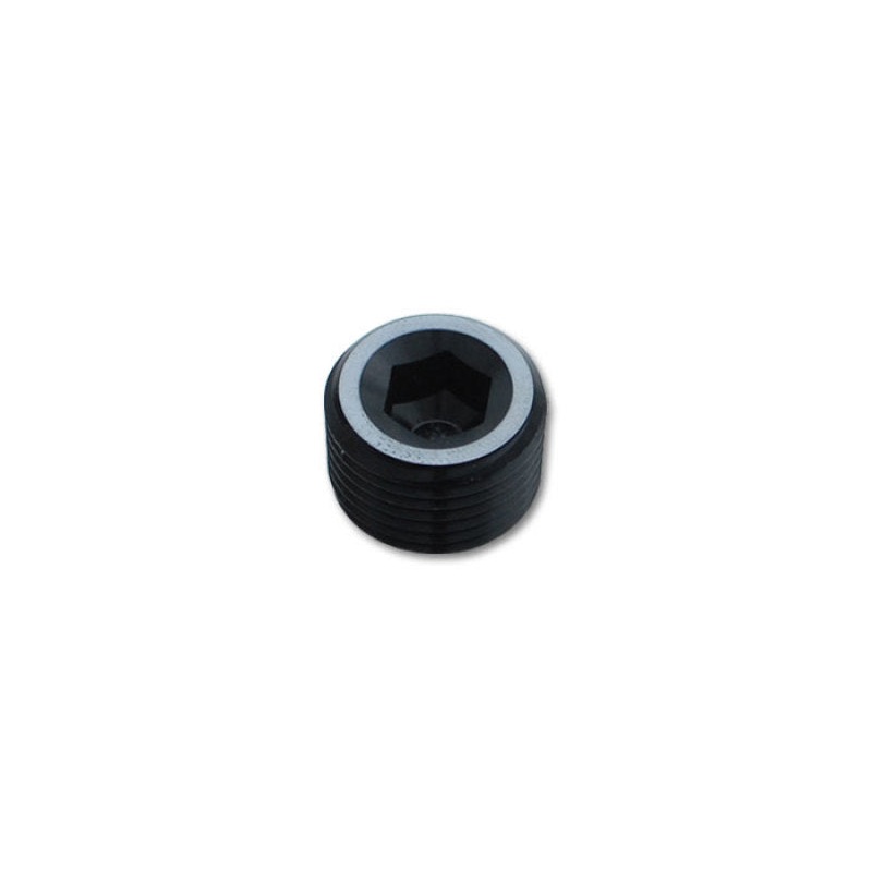 Vibrant 3/8in NPT Socket Pipe Plugs – Aluminum