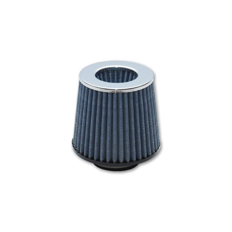 Vibrant Open Funnel Perf Air Filter (5in Cone O.D. x 5in Tall x 3in inlet I.D.) – Chrome Filter Cap
