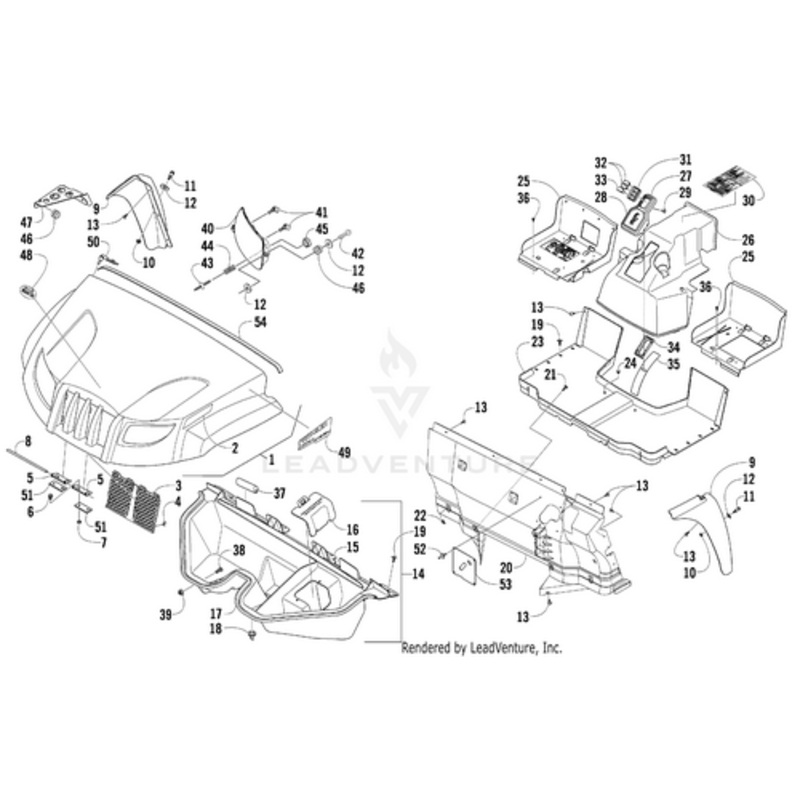 Fender Panel – Inner by Arctic Cat