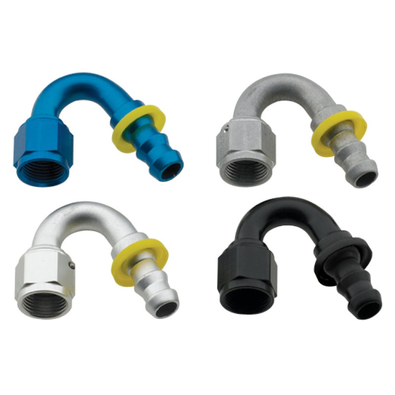 Fragola -8AN Push-Lite End 150 Degree – Blue