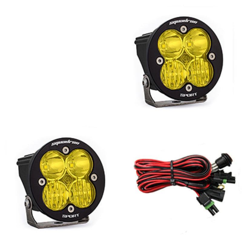 Baja Designs Squadron R Sport Driving/Combo Pair LED Light Pods – Amber