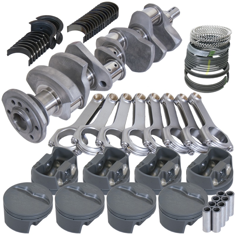 Eagle Chevy 327 3.250in Crank 6.125in H-Beam -5cc Flat Top 4.000in Pistons Rotating Assembly