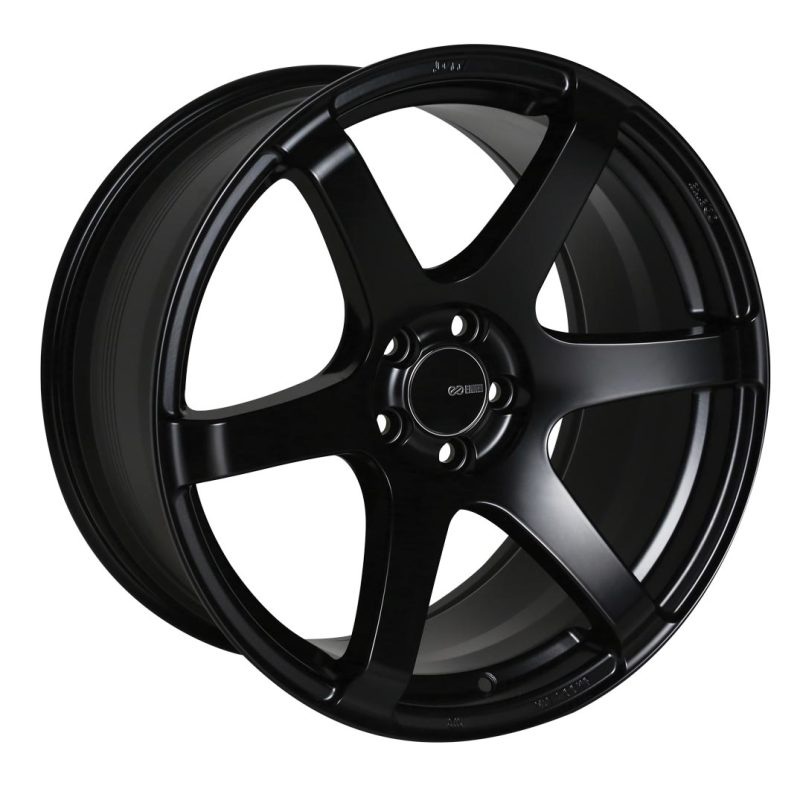 Enkei T6S 18×8 45mm Offset 5×114.3 Bolt Pattern 72.6 Bore Matte Black Wheel