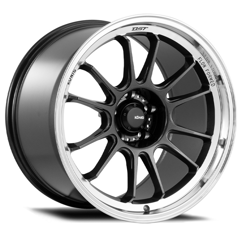 Konig Hypergram 18×10.5 5×114.3 ET25 Metallic Carbon w/ Machined Lip