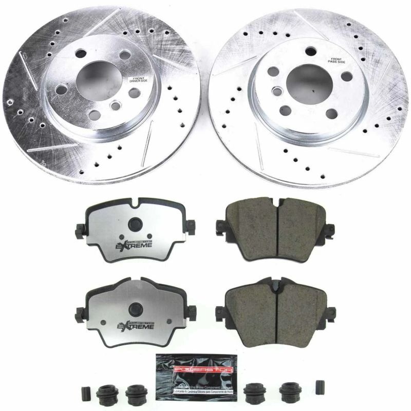 PowerStop Power Stop 2019 Mini Cooper Clubman Front Z26 Street Warrior Brake Kit