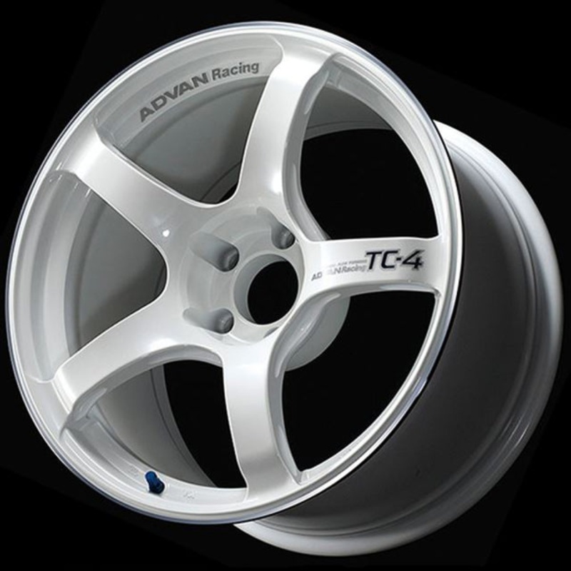 Advan TC-4 Wheel – 17×7.5 +43 | 5×112 | Racing White Metallic & Ring