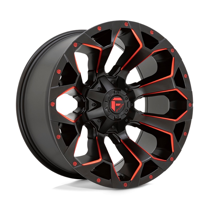 Fuel Wheels D787 Assault 17″ 6×120 Matte Black Red Milled