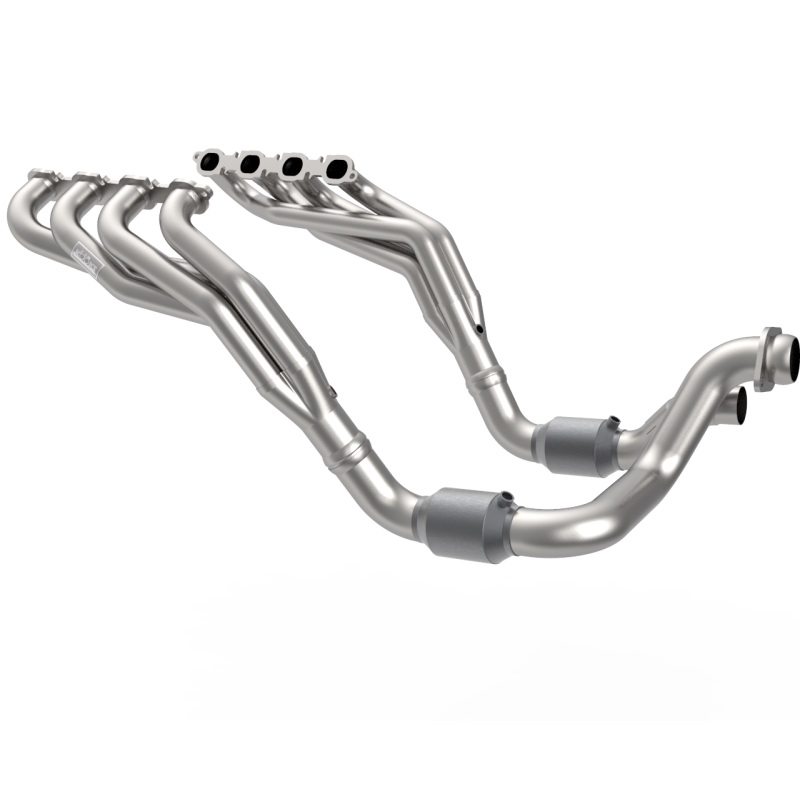 Kooks 20-22 Ford F250 7.3L V8 / Ford F350 7.3L V8 2in x 3in SS Headers w/ H.O. Green Catted Conn