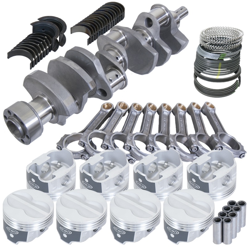 Eagle Chevy LT1 350 1Pc 3.750in Crank 5.700in I-Beam Rods -10cc 4.060in Pistons Rotating Assembly